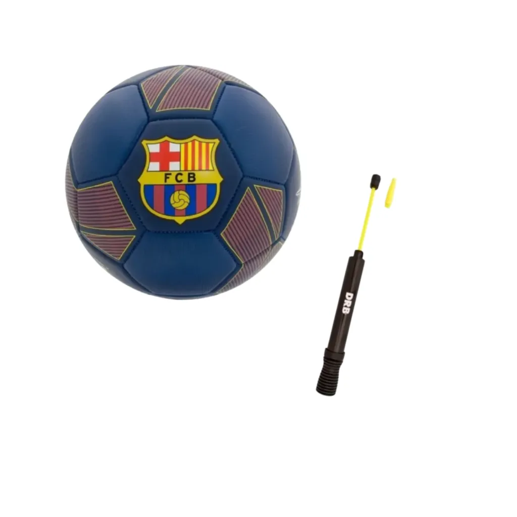 COMBO FUTBOL! PELOTA DRB BARCELONA DEUS N°5 + INFLADOR DRB