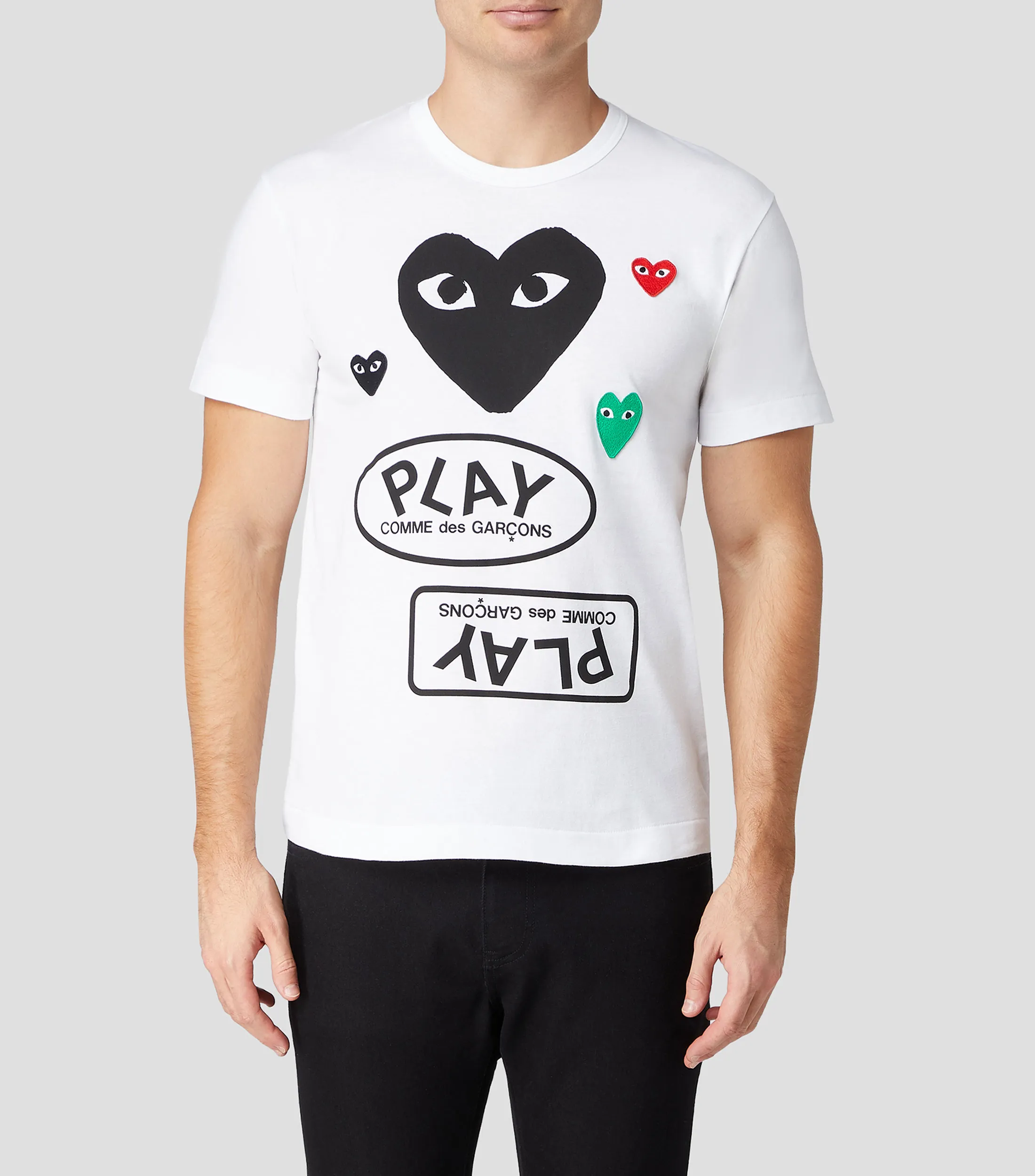 Comme des Garçons Playera Cuello Redondo Manga Corta Hombre