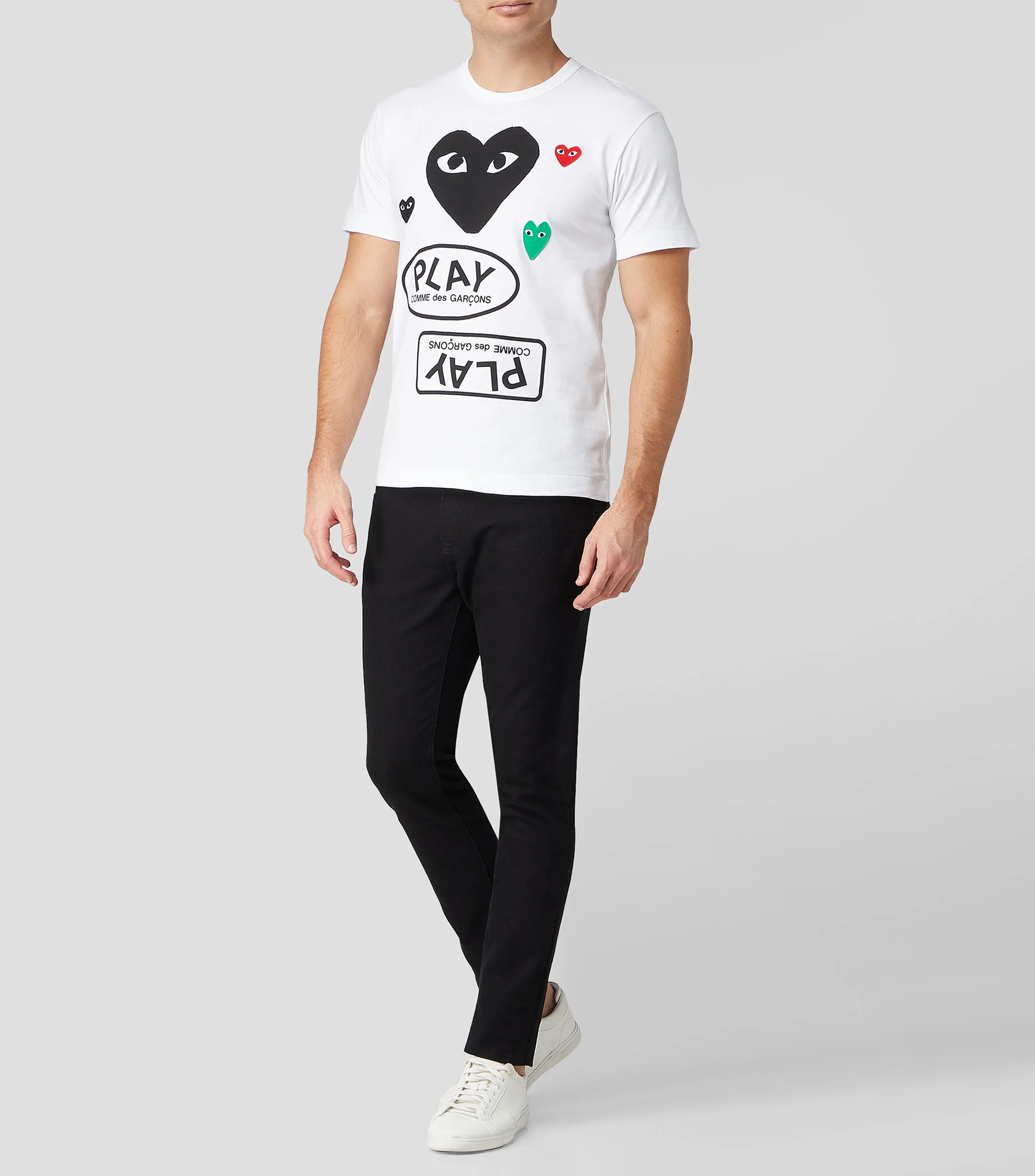 Comme des Garçons Playera Cuello Redondo Manga Corta Hombre