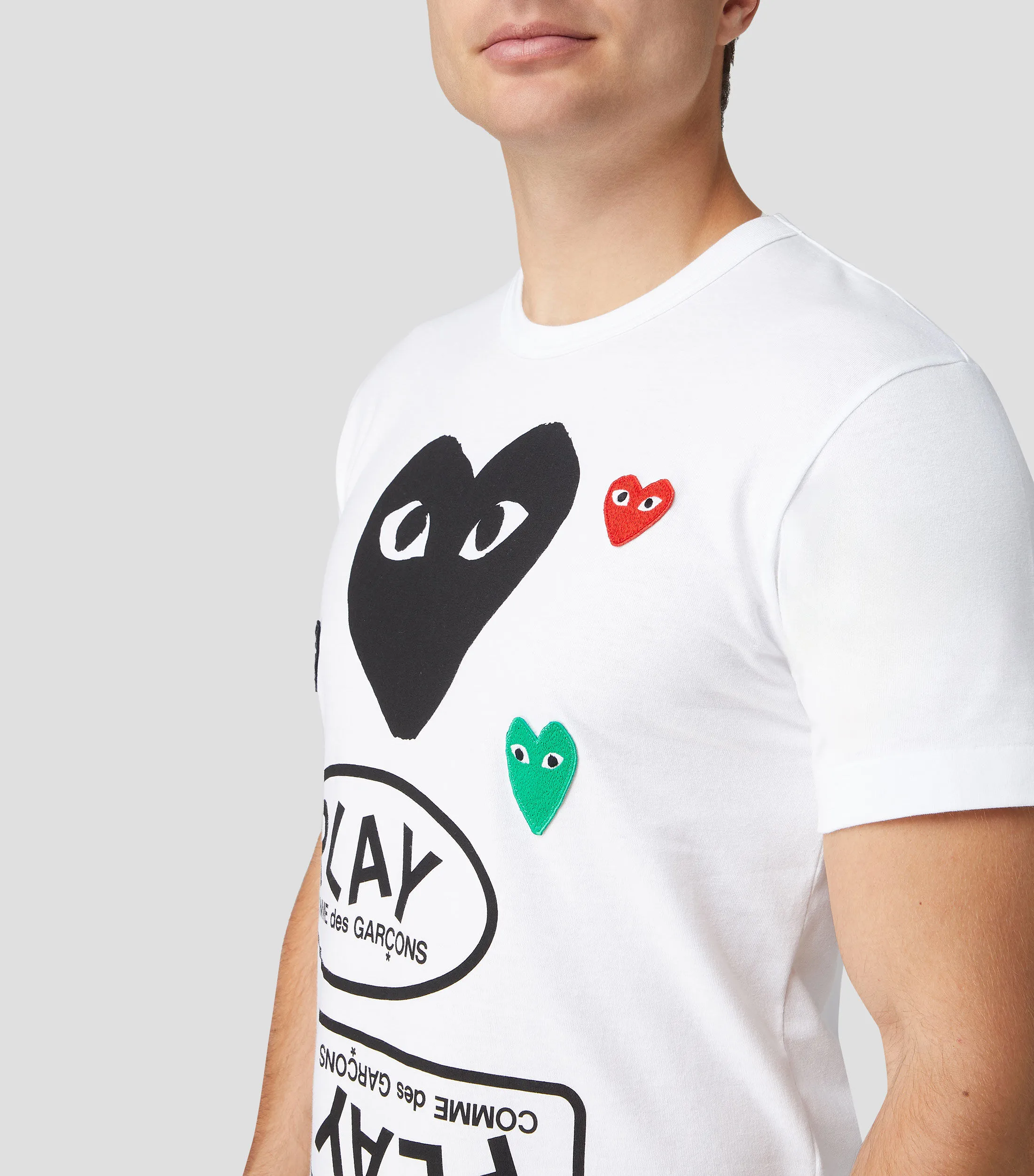 Comme des Garçons Playera Cuello Redondo Manga Corta Hombre