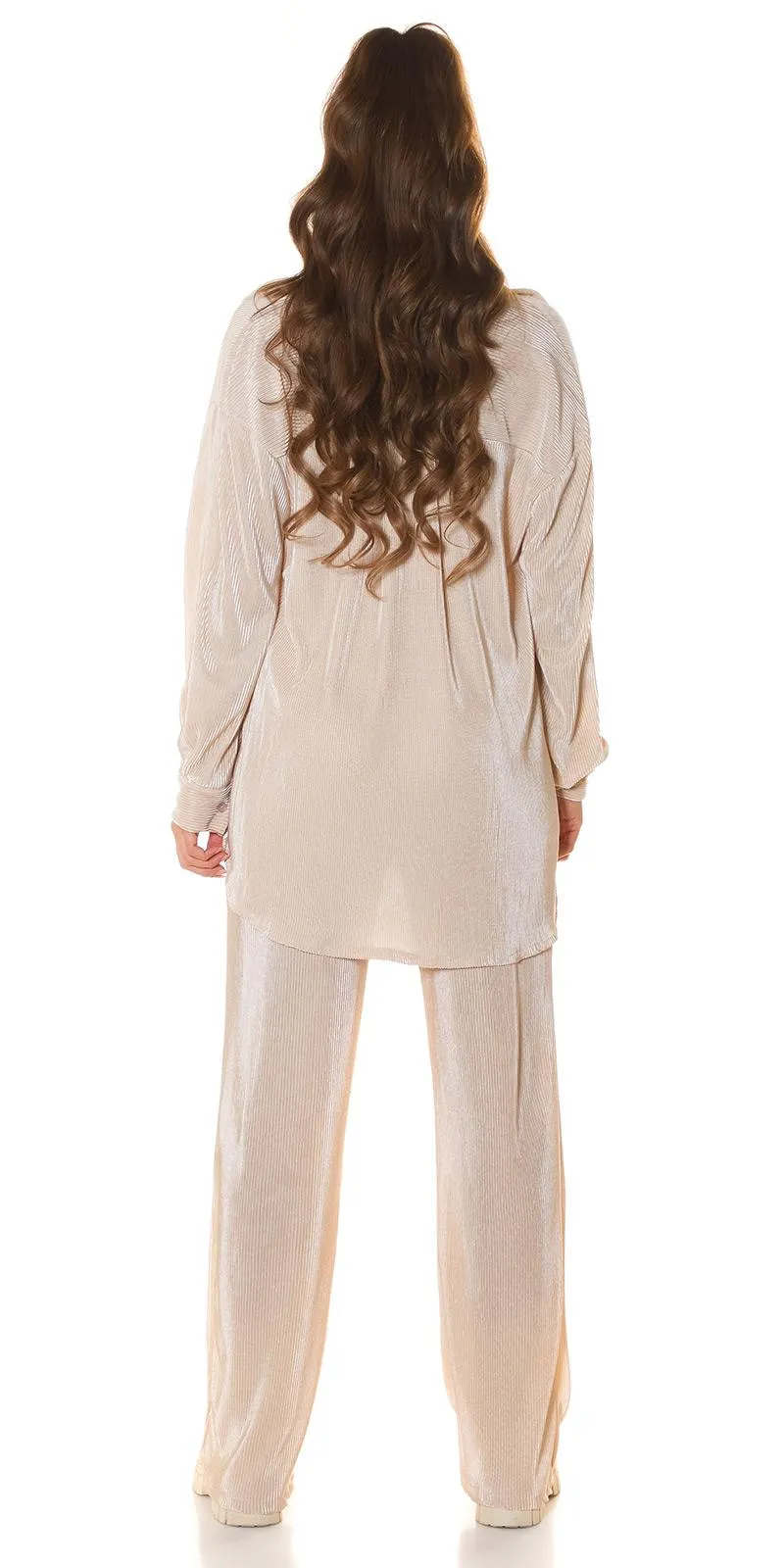 Conjunto casual relax beige