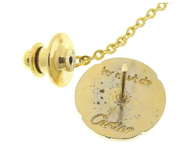 Conjunto de Gemelos Cartier Negro y Oro Dorado 