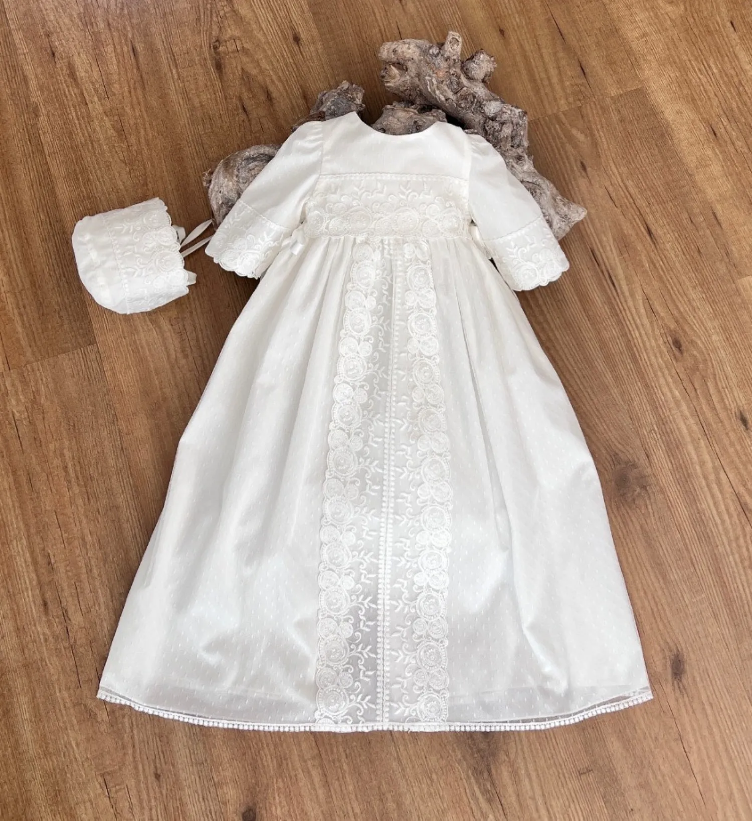 Conjunto unisex Faldón y capota Colección Luna