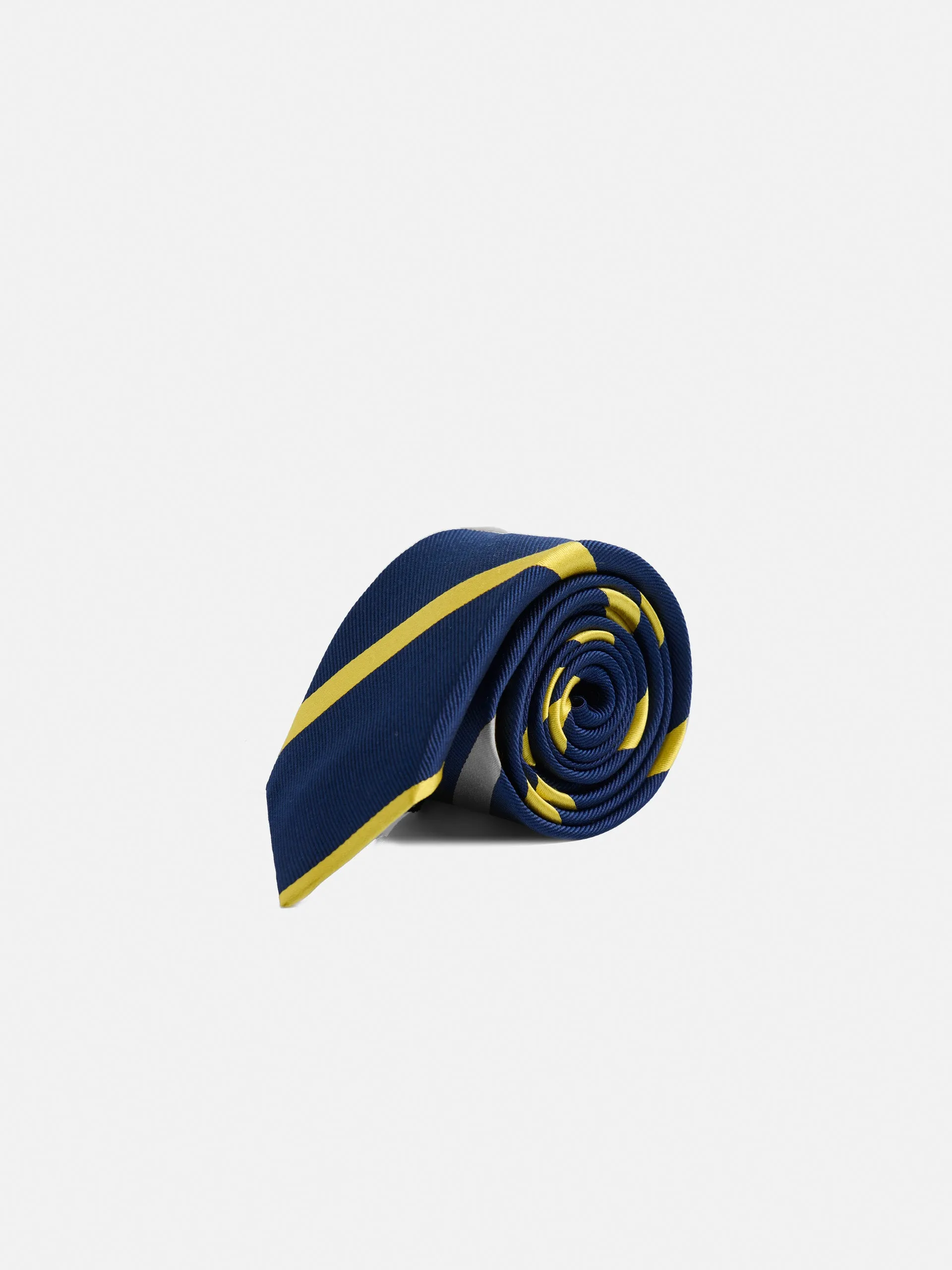 Corbata kids rayas mostaza