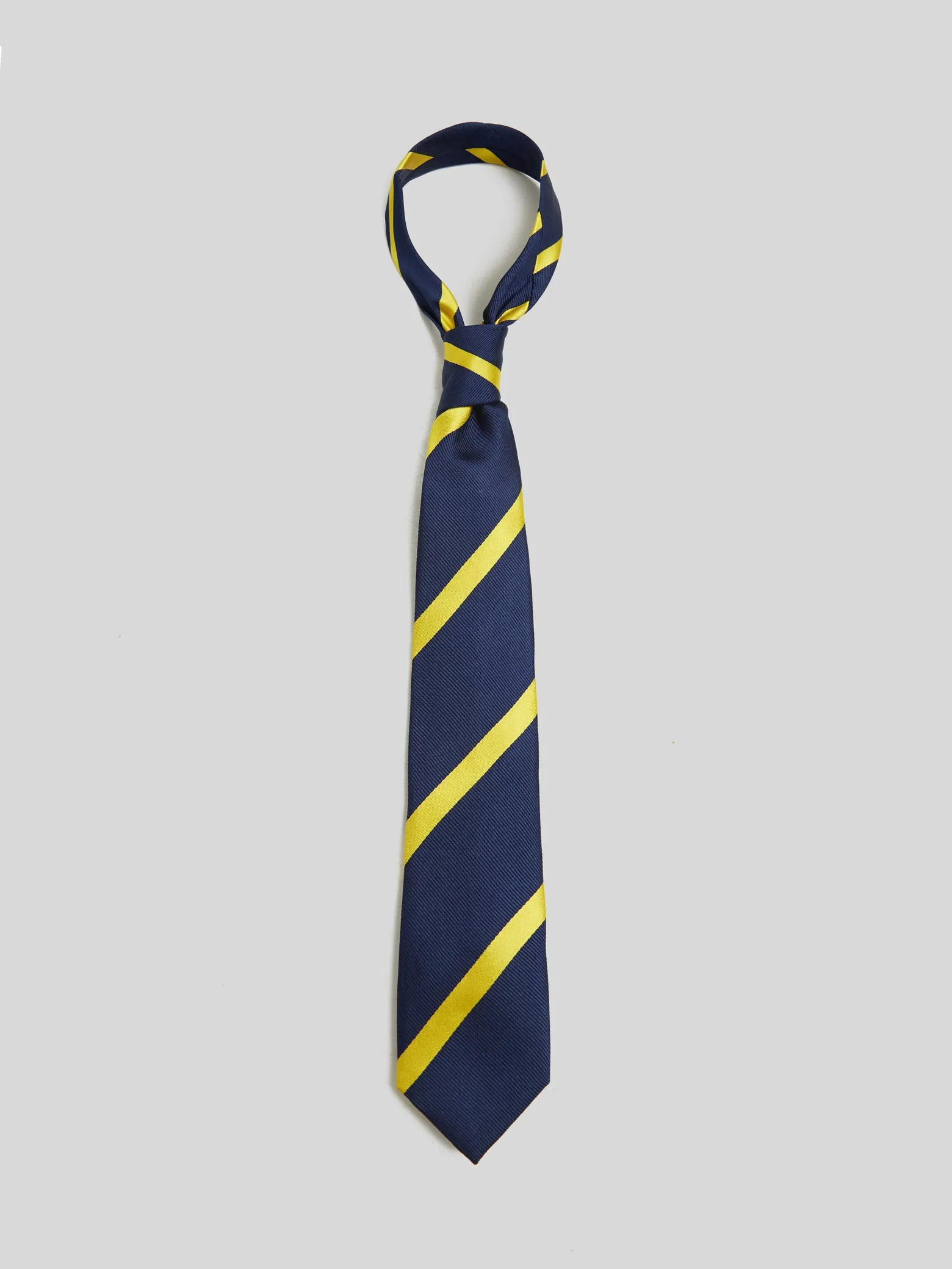 Corbata kids rayas mostaza