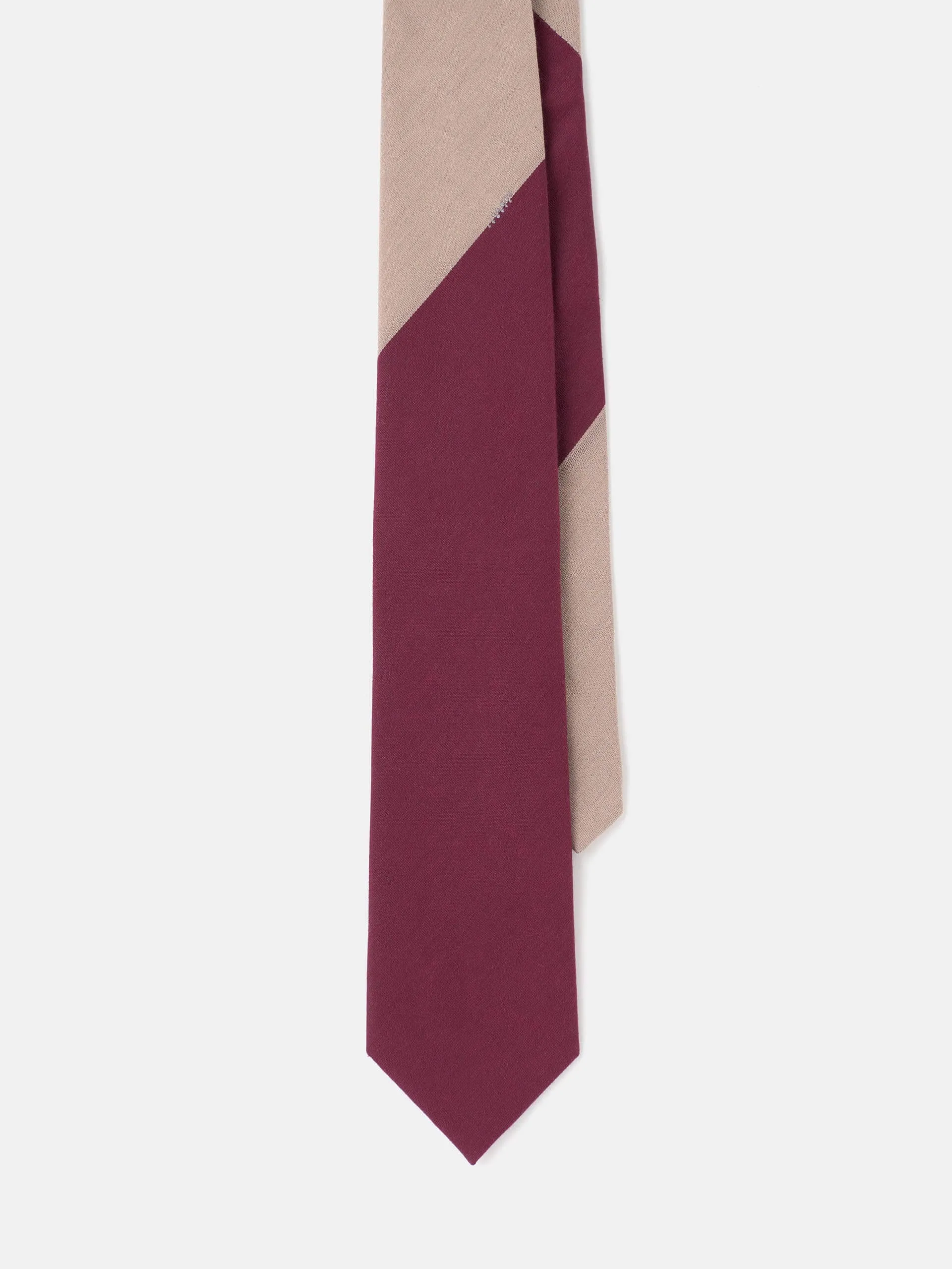 CORBATA SEDA RAYAS GRANATE