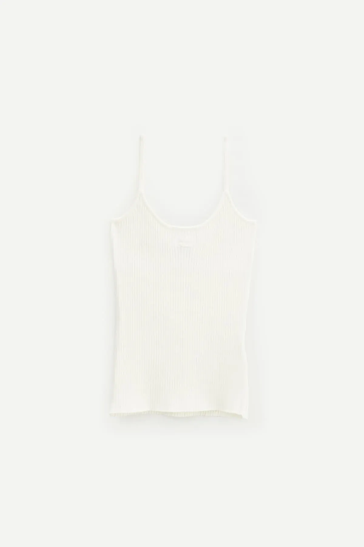 COURREGES HERITAGE WHITE REEDITION KNIT TANK TOP