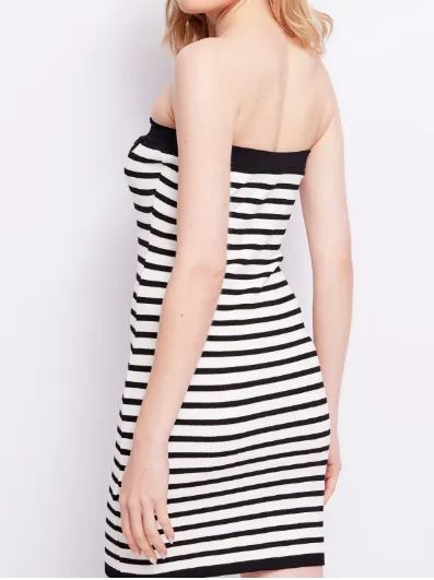 Denny Rose vestido punto rayas