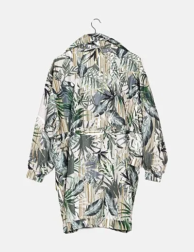 Derhy Parka estampado tropical