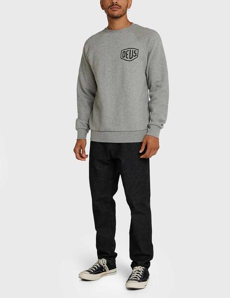 Deus Ex Machina Berlin Address Crew Sudadera gris de hombre