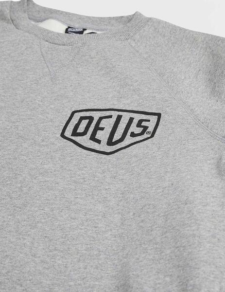 Deus Ex Machina Berlin Address Crew Sudadera gris de hombre