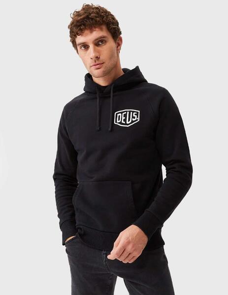 Deus Ex Machina Berlin Address Sudadera negra con capucha