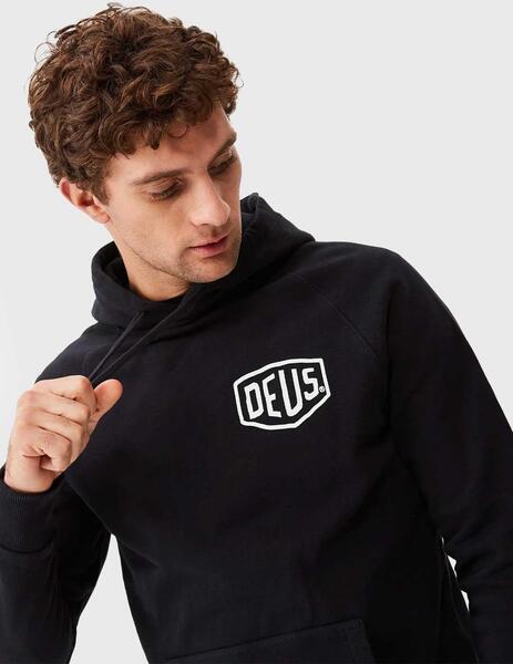 Deus Ex Machina Berlin Address Sudadera negra con capucha