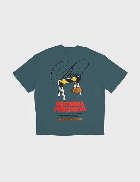 Deus Ex Machina Caution Tee Camiseta verde para hombre
