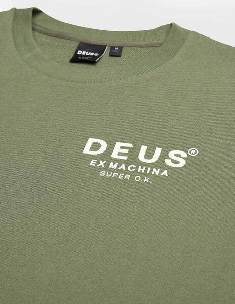 Deus Ex Machina Chatterbox Crew Sudadera verde para hombre