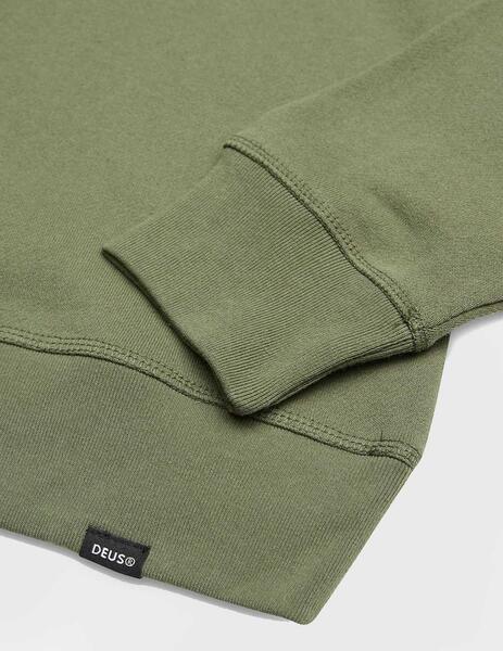 Deus Ex Machina Chatterbox Crew Sudadera verde para hombre