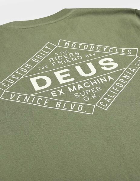 Deus Ex Machina Chatterbox Crew Sudadera verde para hombre