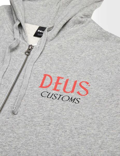 Deus Ex Machina Chinchilla Hoodie Sudadera gris con capucha