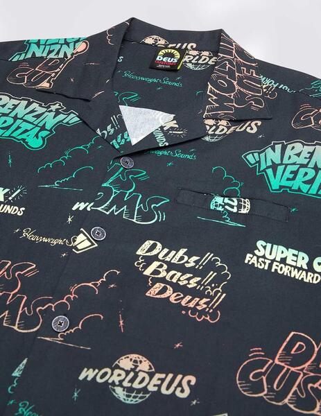 Deus Ex Machina Dub Bass Shirt Camisa estampada hombre