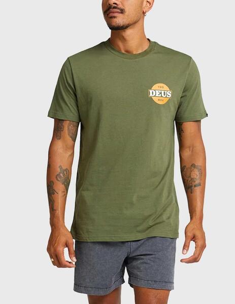 Deus Ex Machina Hot Streak Tee Camiseta verde para hombre