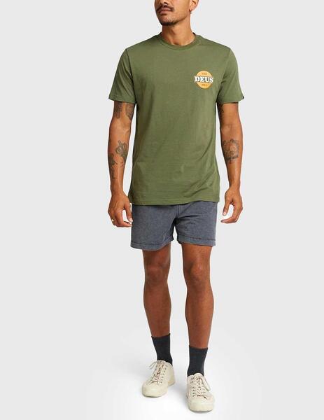 Deus Ex Machina Hot Streak Tee Camiseta verde para hombre