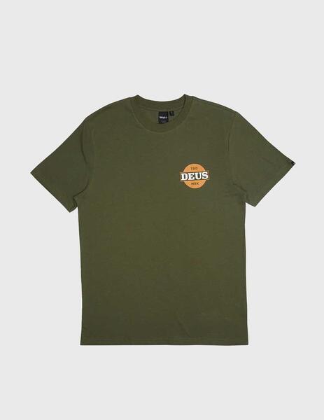 Deus Ex Machina Hot Streak Tee Camiseta verde para hombre