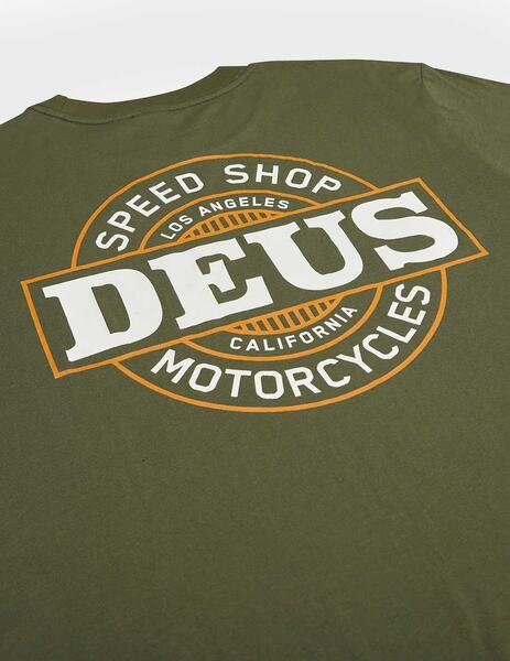 Deus Ex Machina Hot Streak Tee Camiseta verde para hombre
