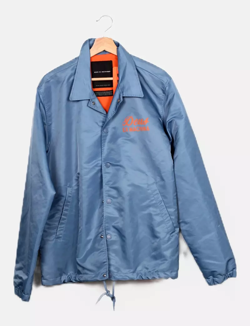 Deus ex machina Impermeable azul casual