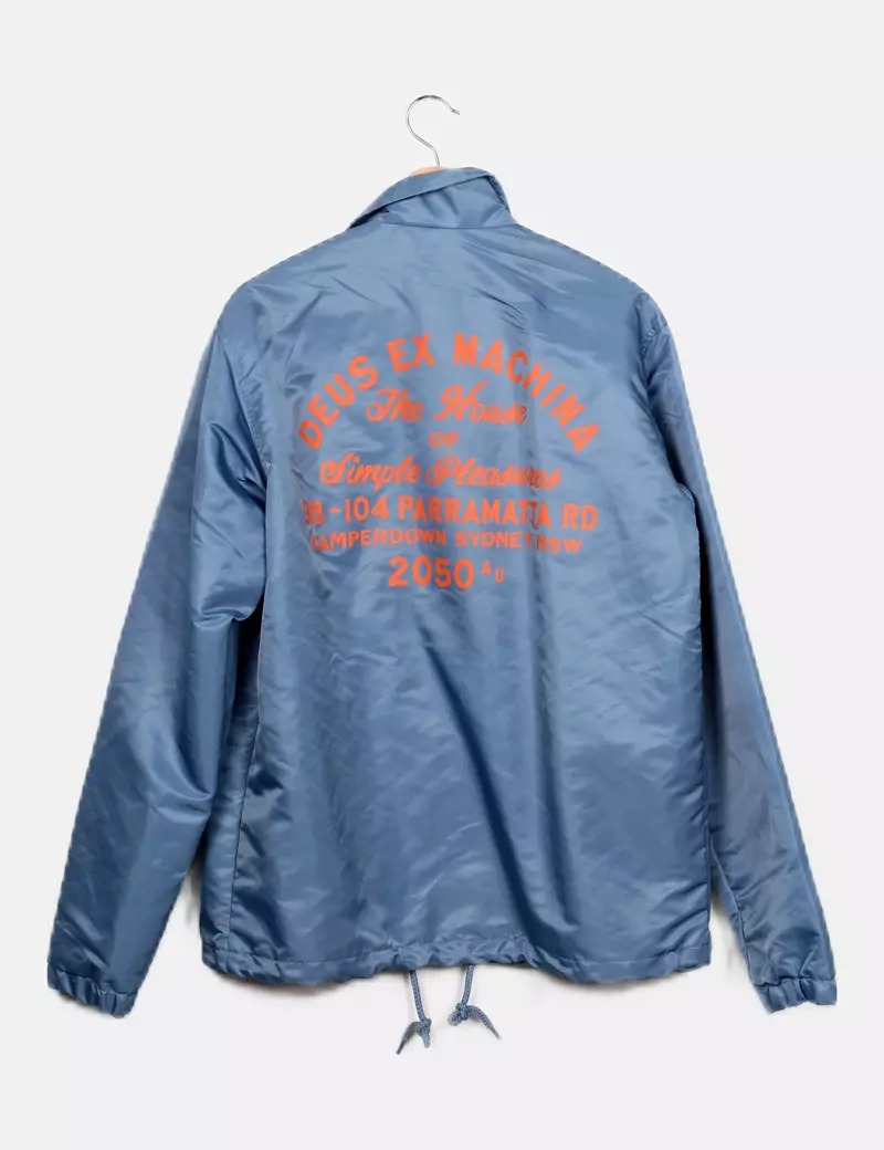 Deus ex machina Impermeable azul casual