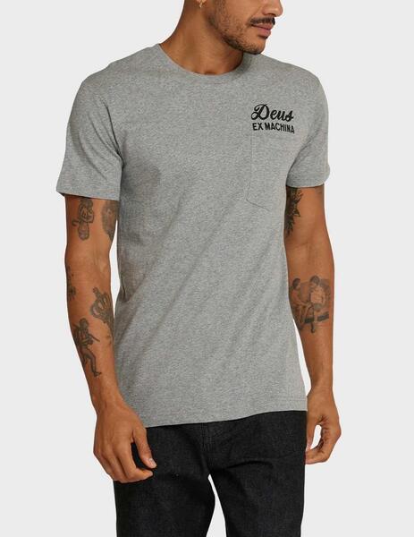 Deus Ex Machina Venice Address Camiseta gris para hombre