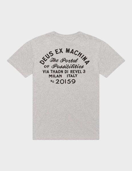Deus Ex Machina Venice Address Camiseta gris para hombre