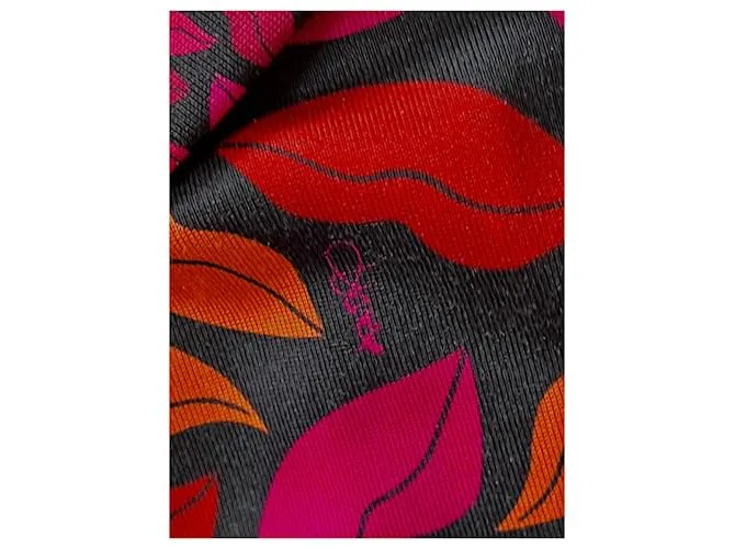 Diane Von Furstenberg Vestido DvF Leyah de seda con estampado Midnight Kiss Multicolor 