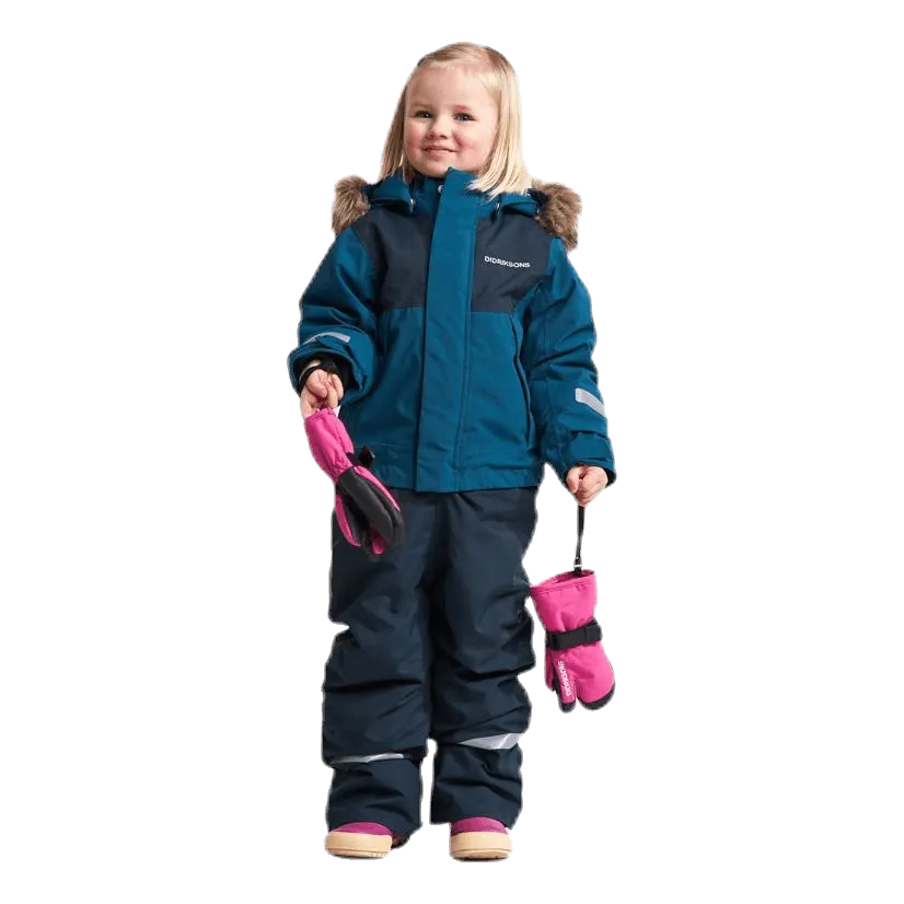 Didriksons Tirian Kid's Coverall Blue