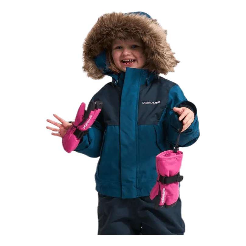 Didriksons Tirian Kid's Coverall Blue