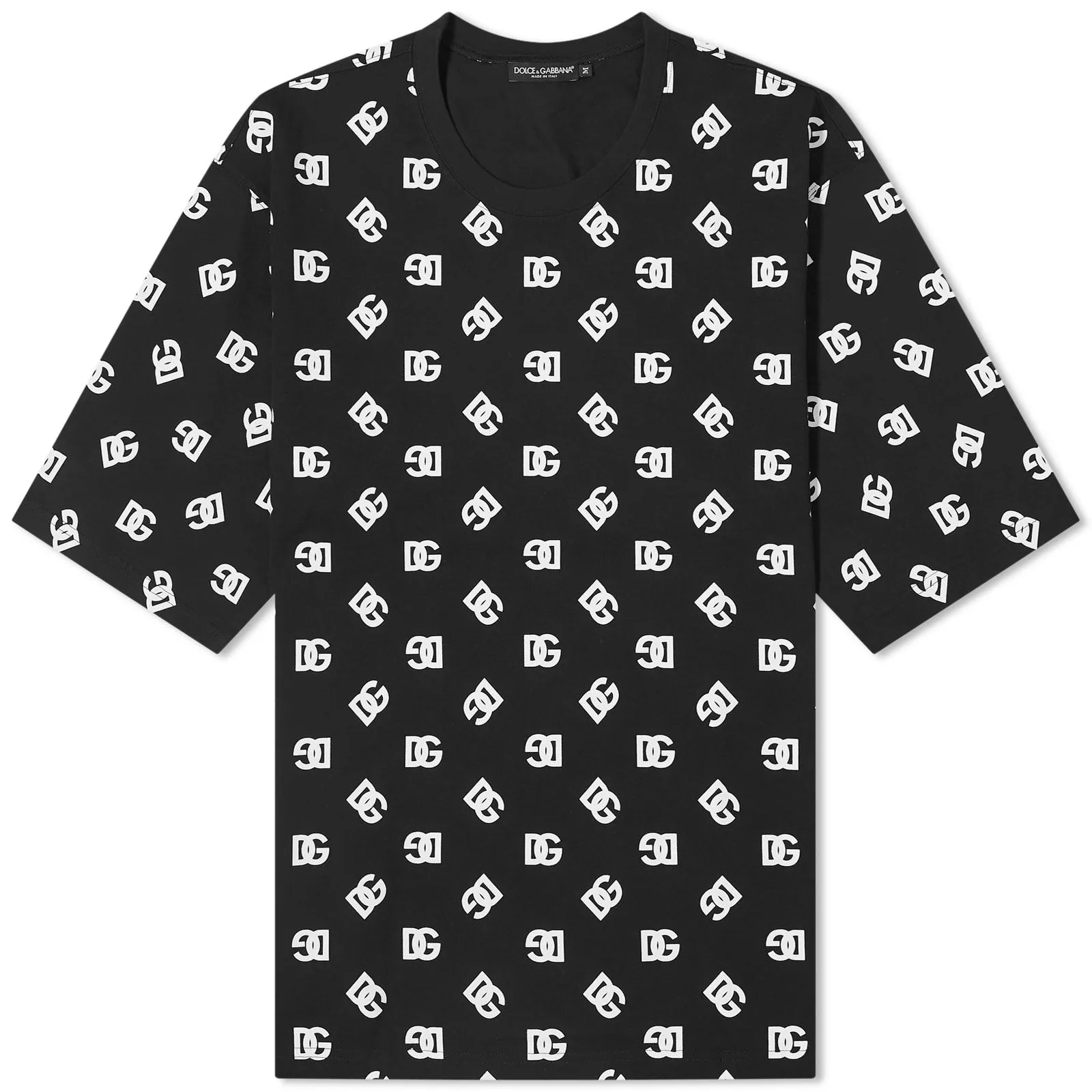 DOLCE & GABBANA MONOGRAM LOGO PRINT TSHIRT