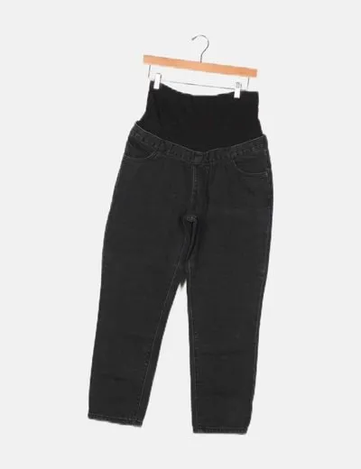 Dont´t Think Twice Jeans denim premamá negro