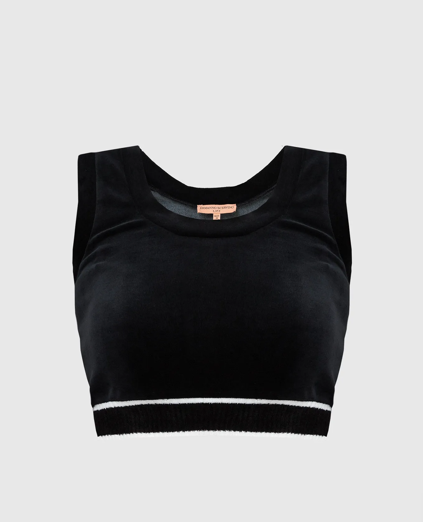 Ermanno Scervino Black velor top