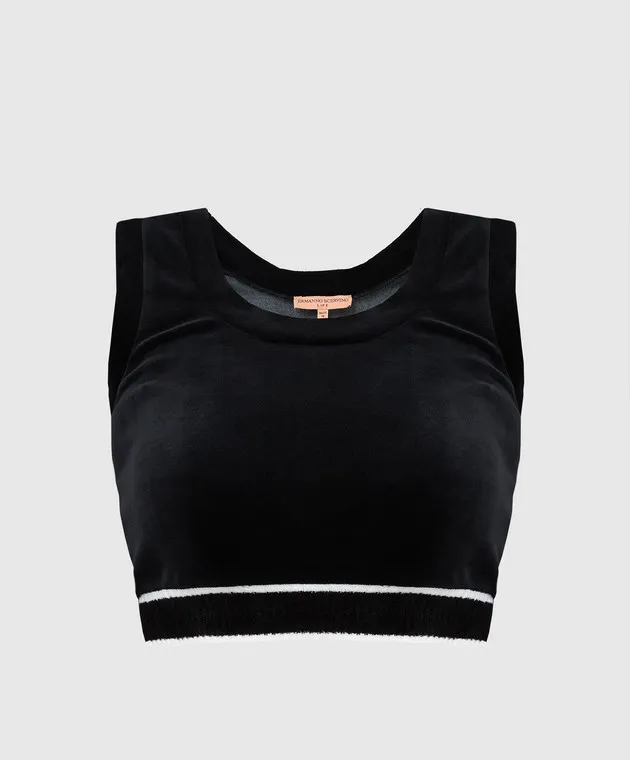 Ermanno Scervino Black velor top