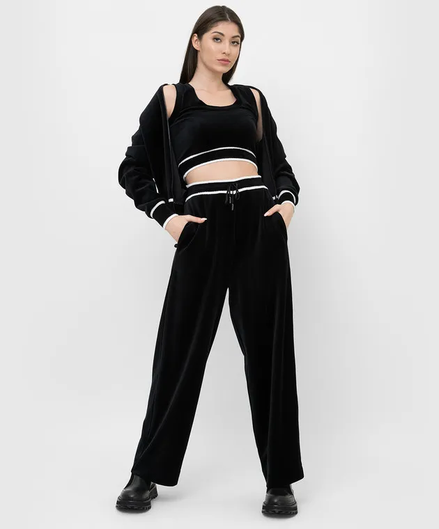 Ermanno Scervino Black velor top