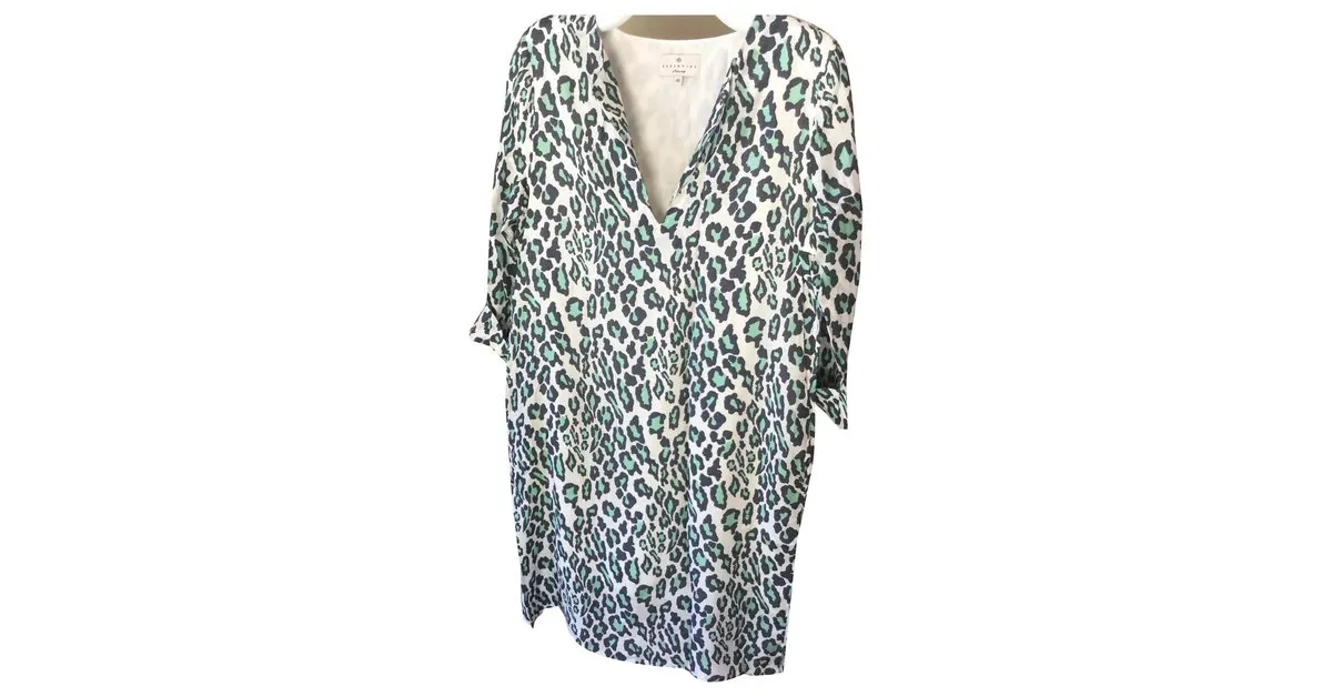 Essentiel Antwerp vestido estampado Estampado de leopardo 