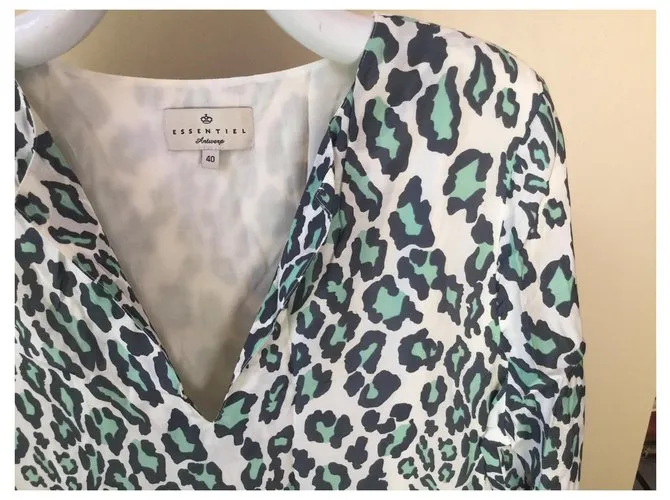 Essentiel Antwerp vestido estampado Estampado de leopardo 