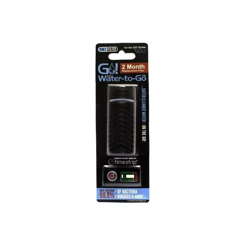 Filtro para botella de agua City Water to Go (negro)