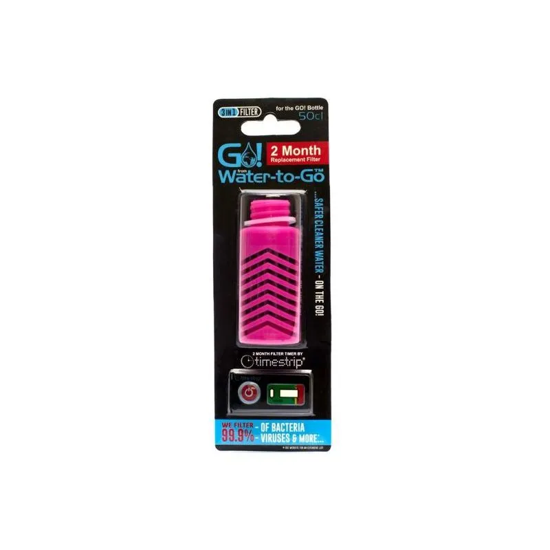 Filtro para botella de agua City Water to Go (rosa)