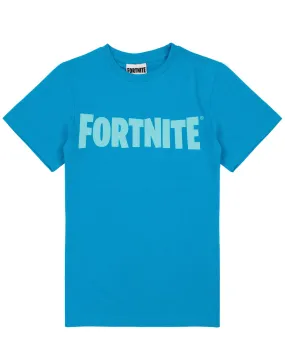 Fortnite Boys camiseta de manga corta azul