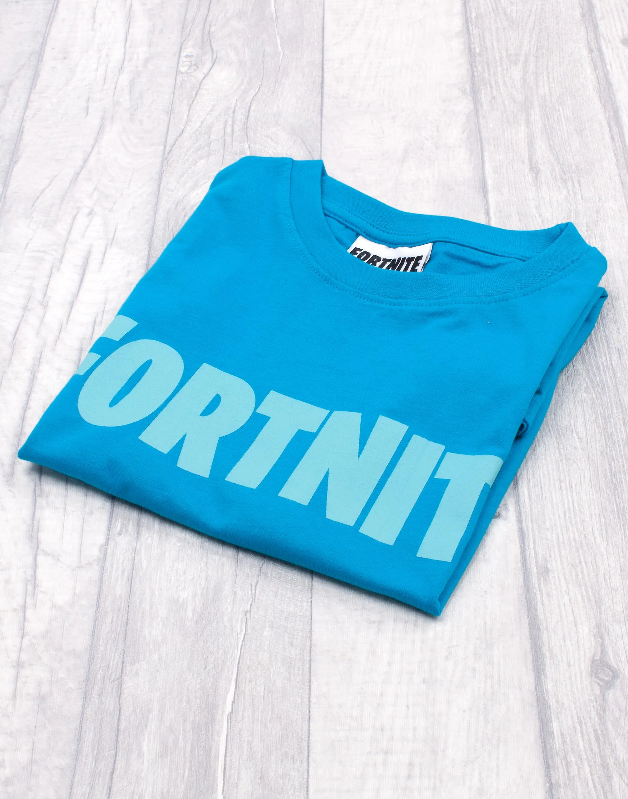 Fortnite Boys camiseta de manga corta azul