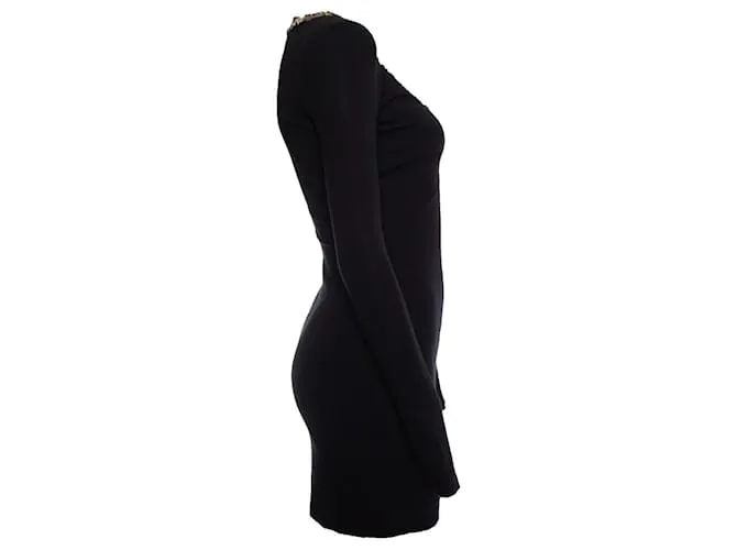 French Connection Conexión francés, Vestido negro con adornos. 