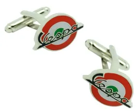 Gemelos para camisa Mod Vespa Rojo & Verde Italia
