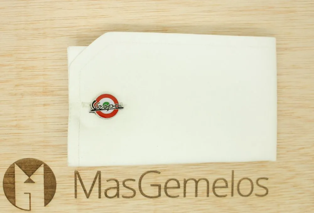 Gemelos para camisa Mod Vespa Rojo & Verde Italia