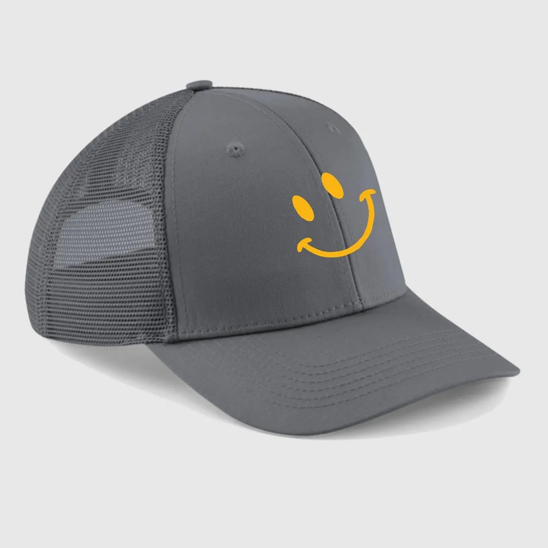 Gorra adulto trucker color gris grafito mod. Sonrisa 