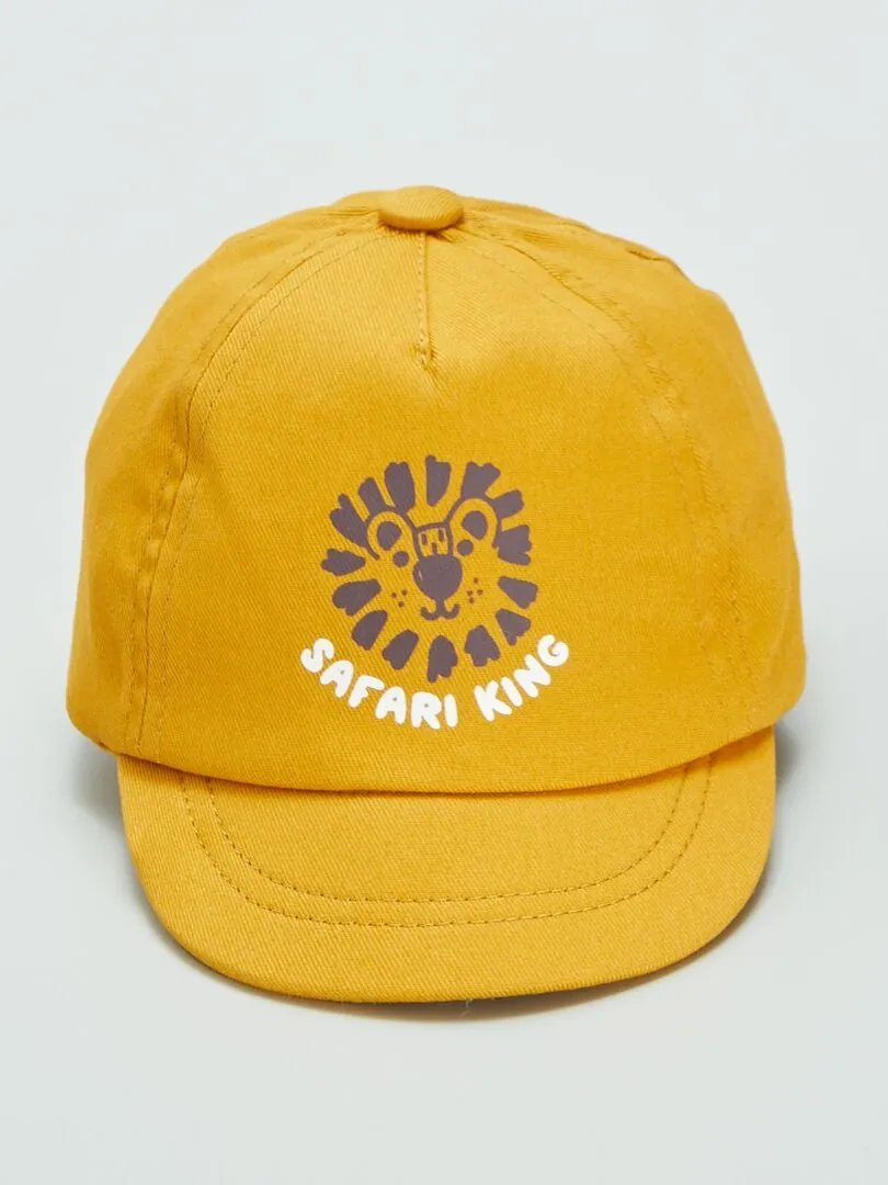 GORRA ESTAMPADA 'LEóN' DE SARGA  AMARILLO